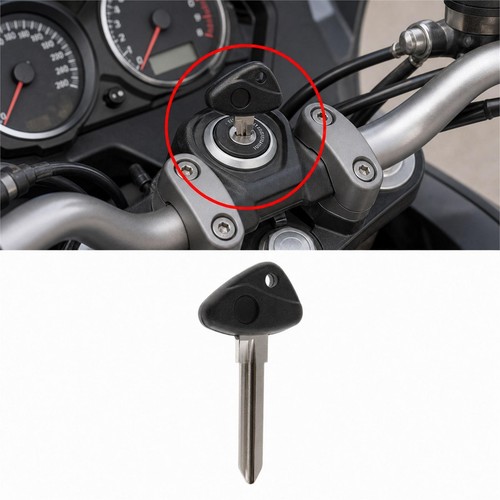 Black motorcycle key - black,
